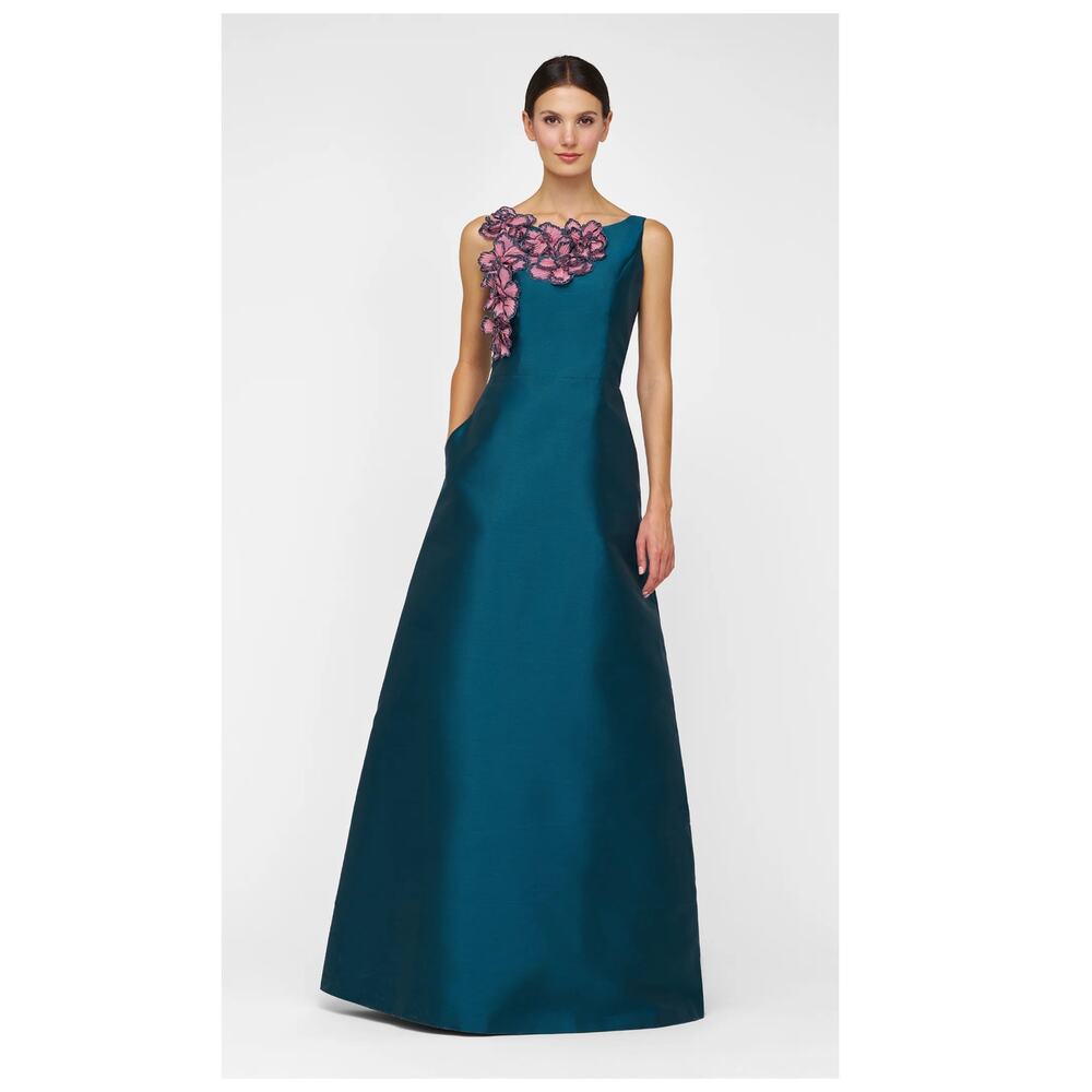 NEW Kay Unger Giselle Embellished A-Line Evening Gown Size 12